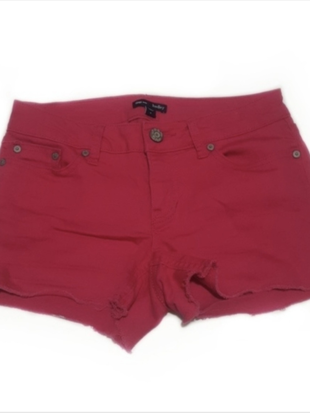 GAP Fuschia Pink Jean Shorts Frayed Legs Size 0